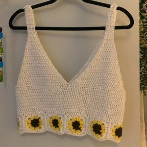Handmade Crochet Daisy Tank Top